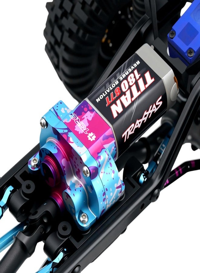 TCRC Splash Anodizing Aluminum Gearbox Housing Transmission Case for 1/18 TRX4M Defender Bronco F-150 High Trail Crawler Truck Upgrades - Image 5